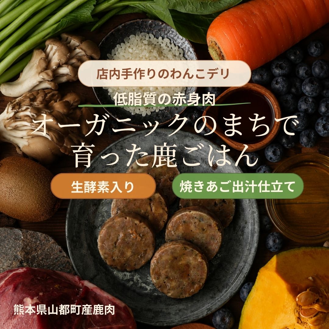 オーガニックのまちで育った鹿ごはん