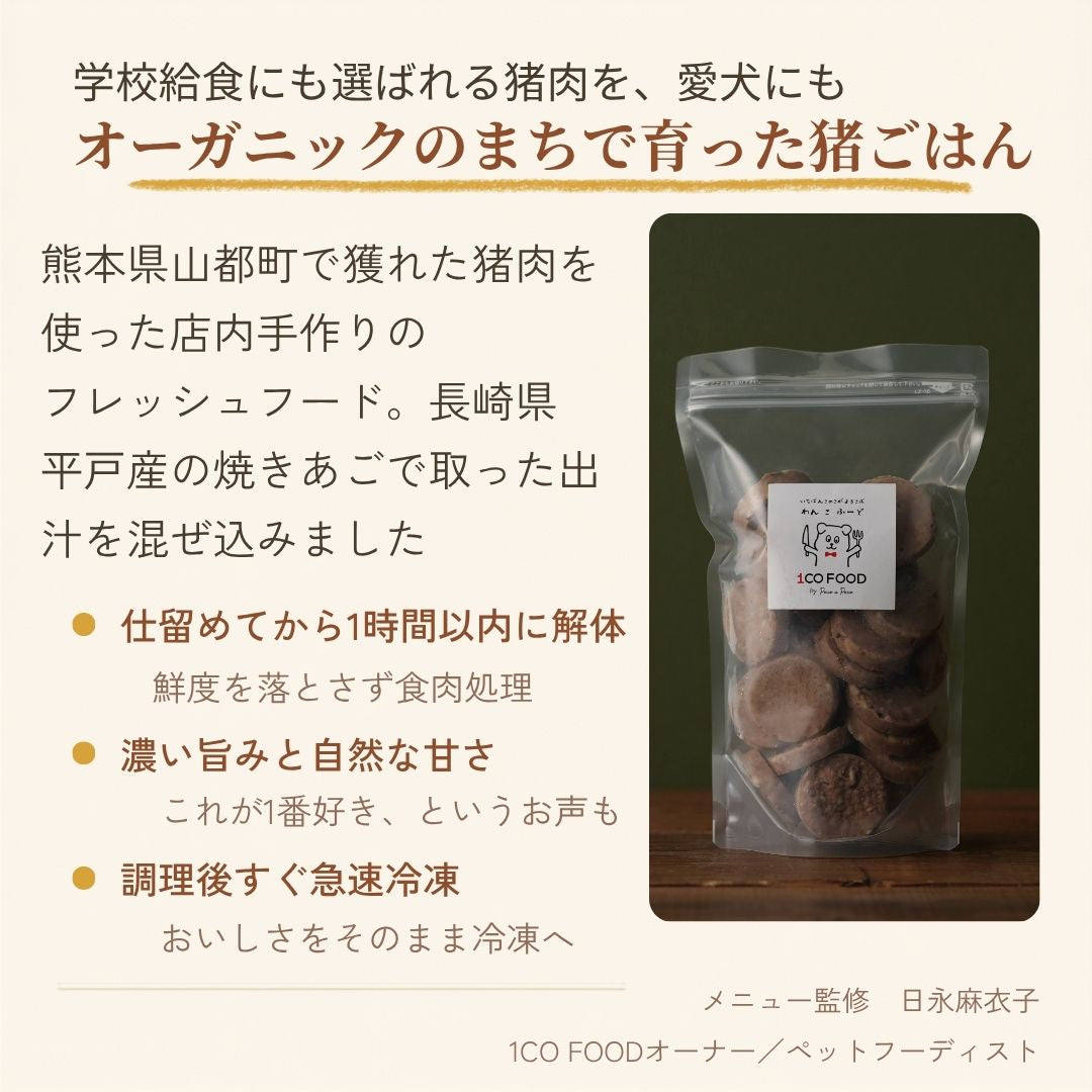 オーガニックのまちで育った猪ごはん