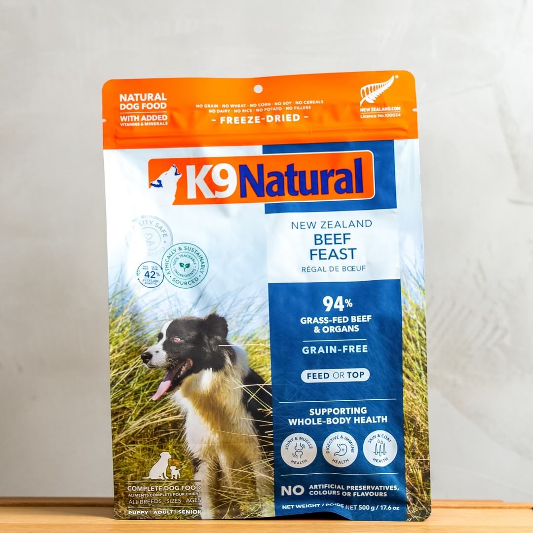 【フリーズドライでお手軽に生食】K9ビーフフィースト 500g