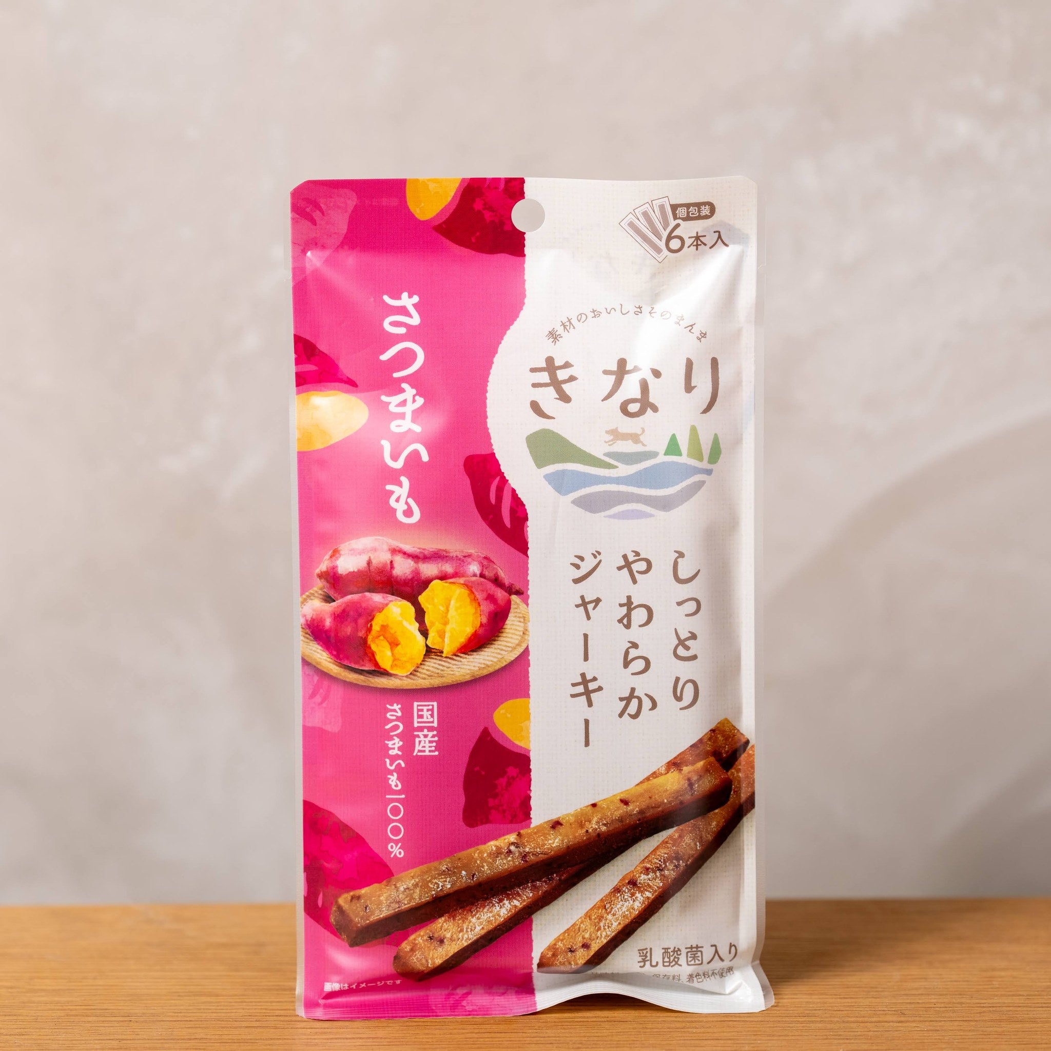 きなり しっとりやわらかジャーキー さつまいも パッケージ