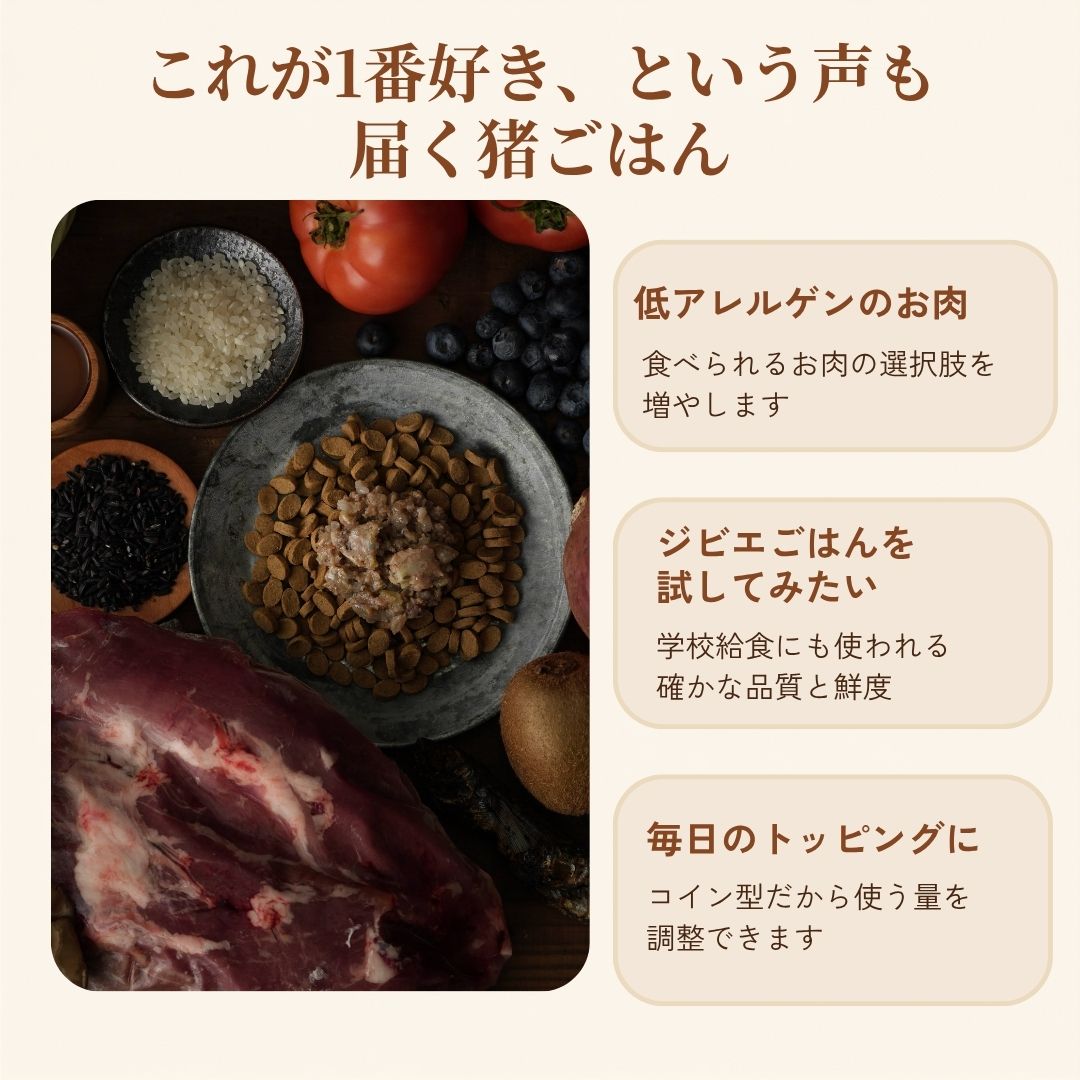 オーガニックのまちで育った猪ごはん