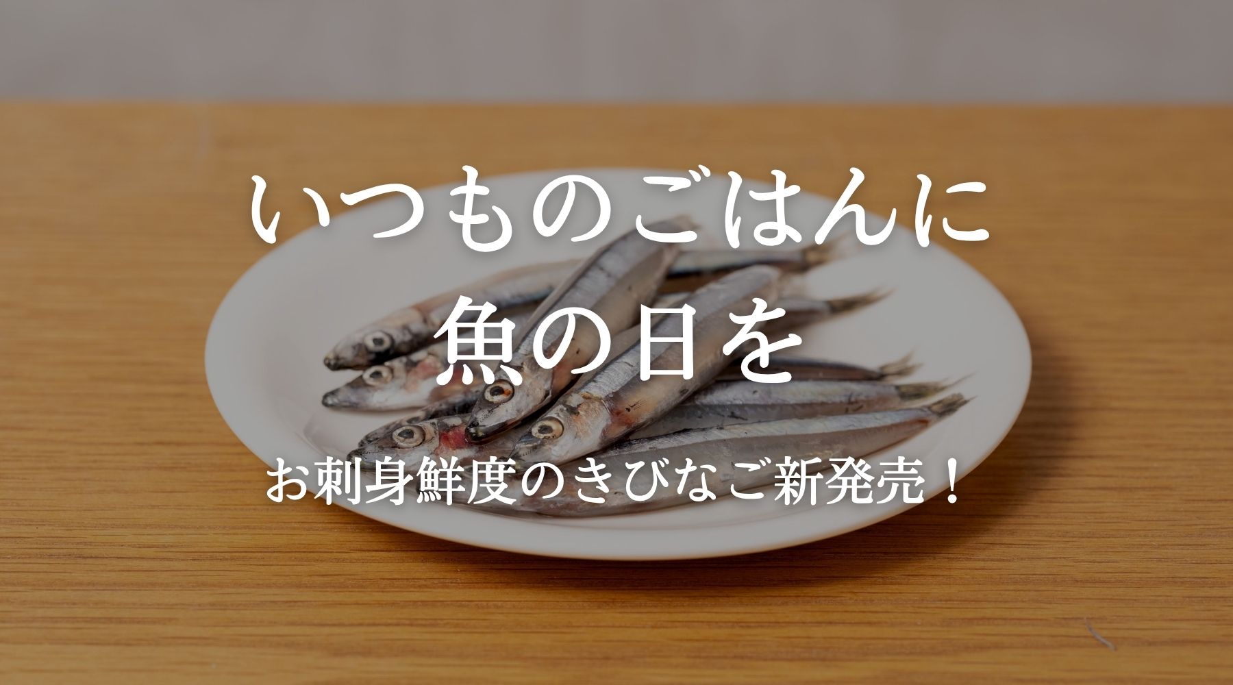 いつものごはんに魚の日を。お刺身鮮度のきびなご新発売