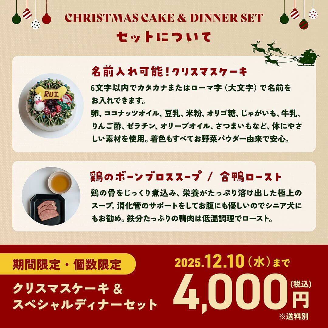 クリスマスケーキ&スペシャルディナーセット