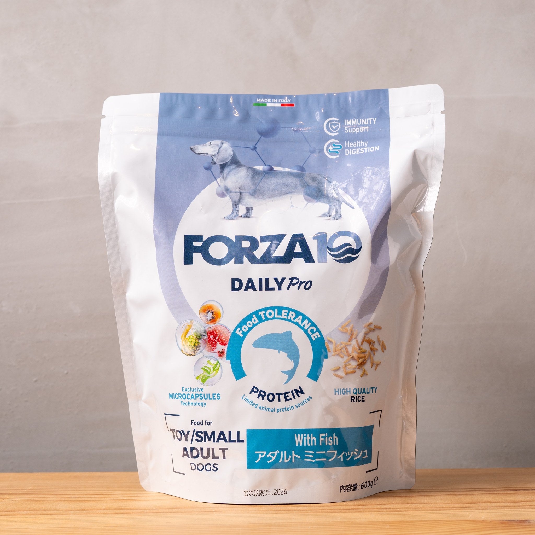 FORZA10 デイリープロ アダルト ミニフィッシュ 600g パッケージ